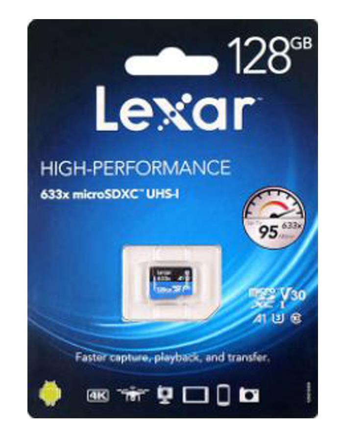 Lexar Prof 128 GB 633X MicroSDHC